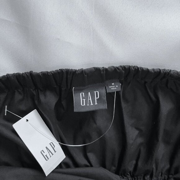 NWT GAP SUMMER 2023 BLACK COTTON HALTER OPEN BACK CROCHET TIERED MAXI DRESS - Picture 8 of 13